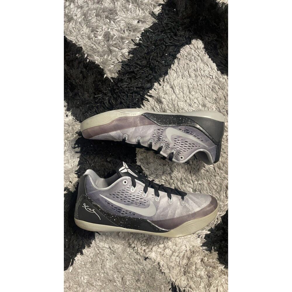 Size 12 - Nike Kobe 9 EM Premium Metallic Silver Clean With Original Box